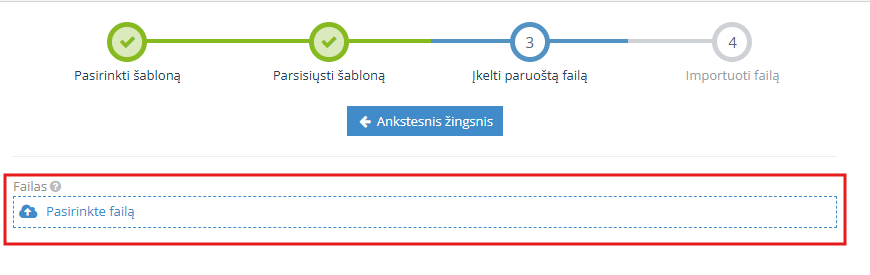Failo įkėlimo į programą 1.lt instrukcija klientų importui